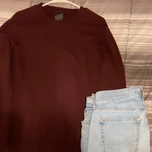 H&M Burgundy Sweater